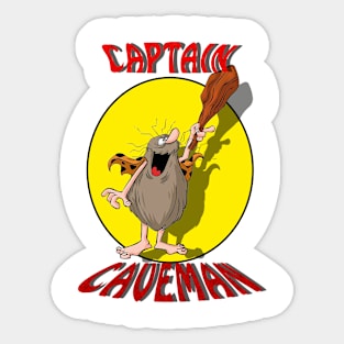 captain caveman Sticker